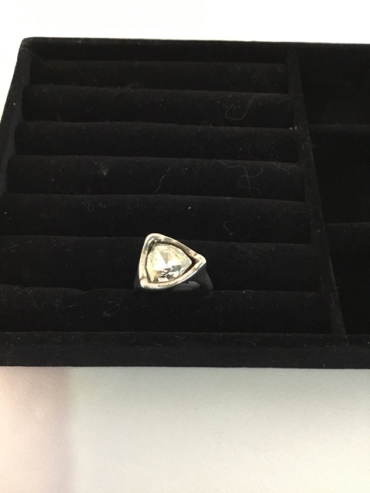 Silver Rhinestone Ring
