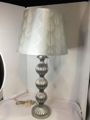 Silver Resin Lamp