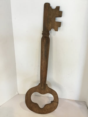 Wood Key Brown Wall Decoration Art