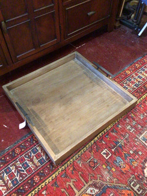 Rustic Brown Wood Tray