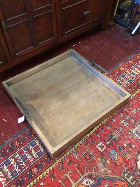 Rustic Brown Wood Tray