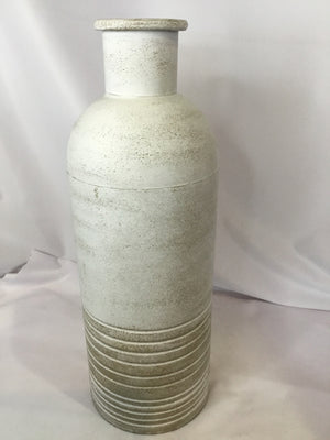 White Metal Vase