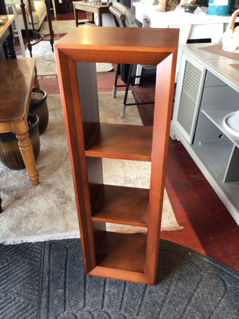 Pottery Barn Brown Divided Shelf