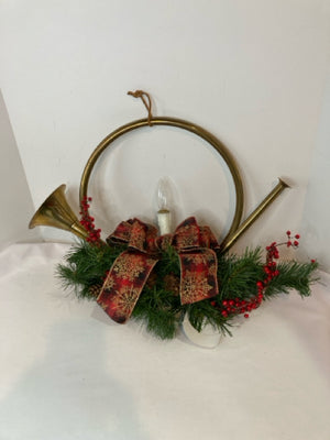 Brass Horn Holiday Item