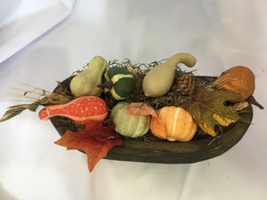 Autumn Brown/Orange Pumpkin Bowl