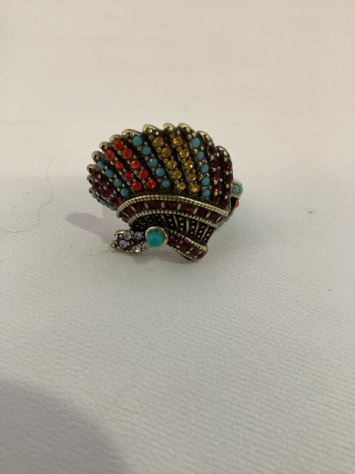 Multi-Color Rhinestone Ring