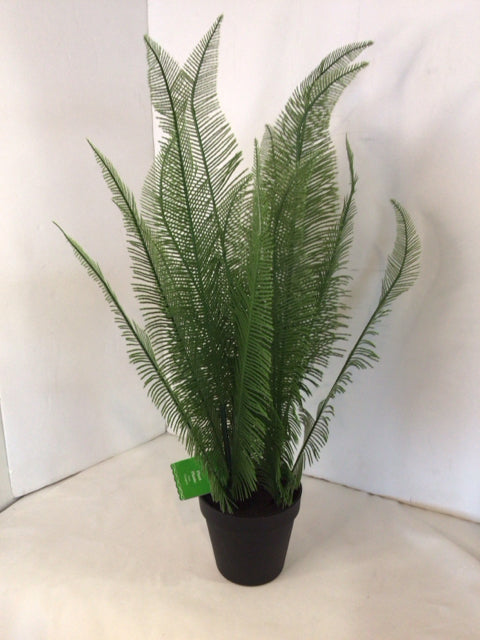 Green Fern In Planter Faux Plant
