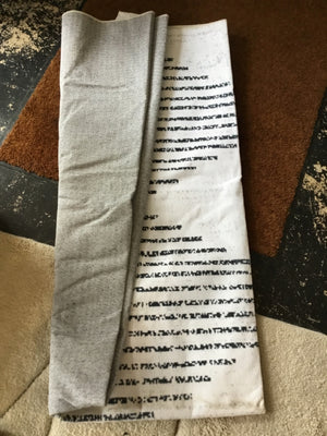 nuLoom Washable Polyester White/Black Rug