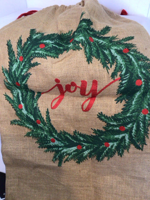 Bowl Burlap Tree Holiday Item