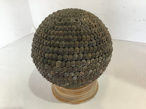 Brown/Gray Shell On Stand Ball