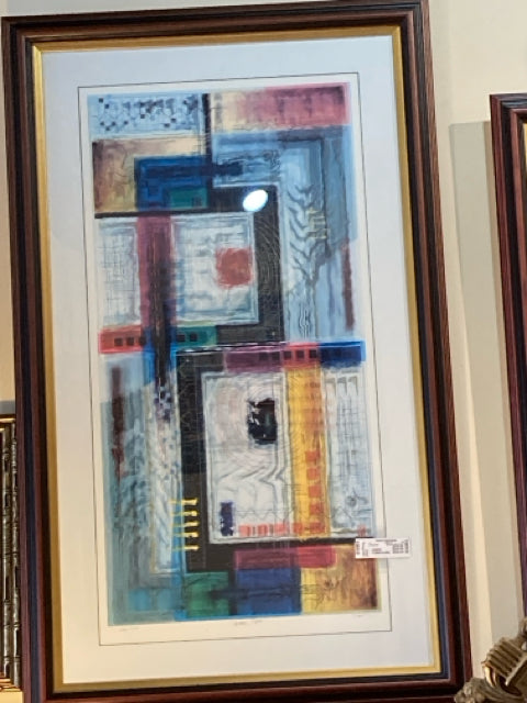 Abstract Multi-Color Framed Art