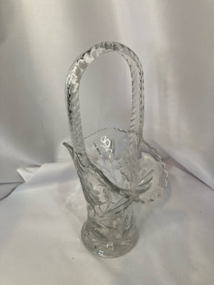 Crystal Basket Vase