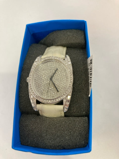 Jewel's by Jen Cream Rhinestone Watch