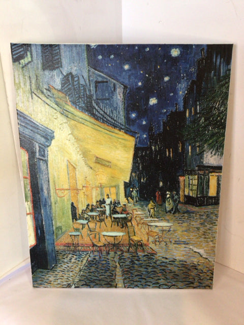 VanGogh Multi-Color Canvas Cafe Stretch Canvas Art