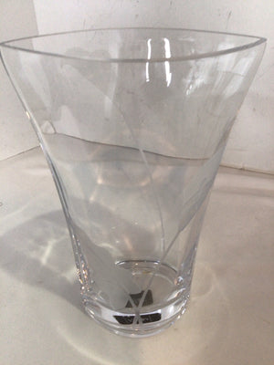 Mikasa Etched Clear Glass Vase