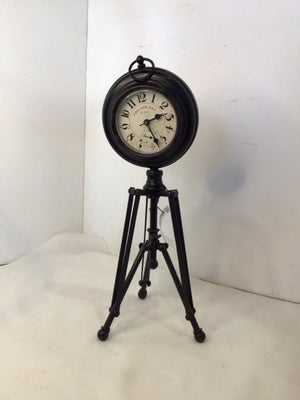 Vintage Black Metal Clock