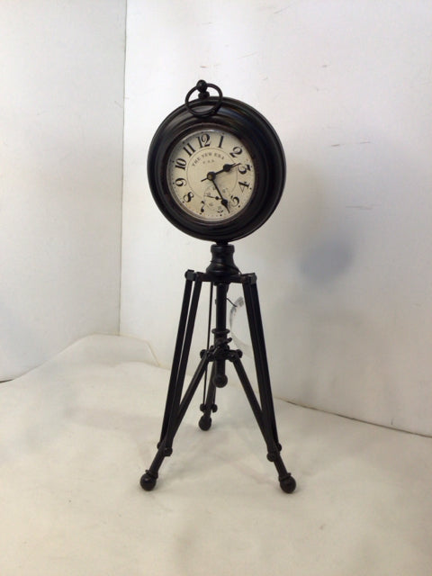 Vintage Black Metal Clock