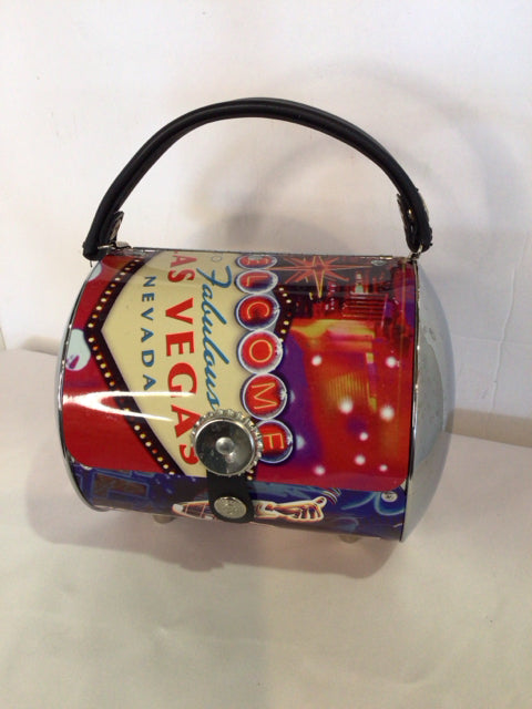 Metal Red/Blue Purse