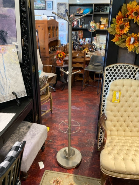 Silver Metal Coat Tree