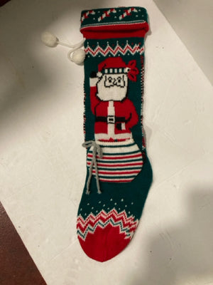 Stocking Red/white Noel Holiday Item