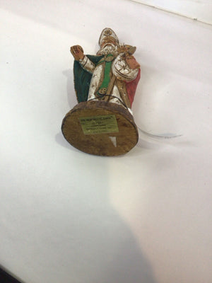 Figure Red/white Resin Santa Holiday Item