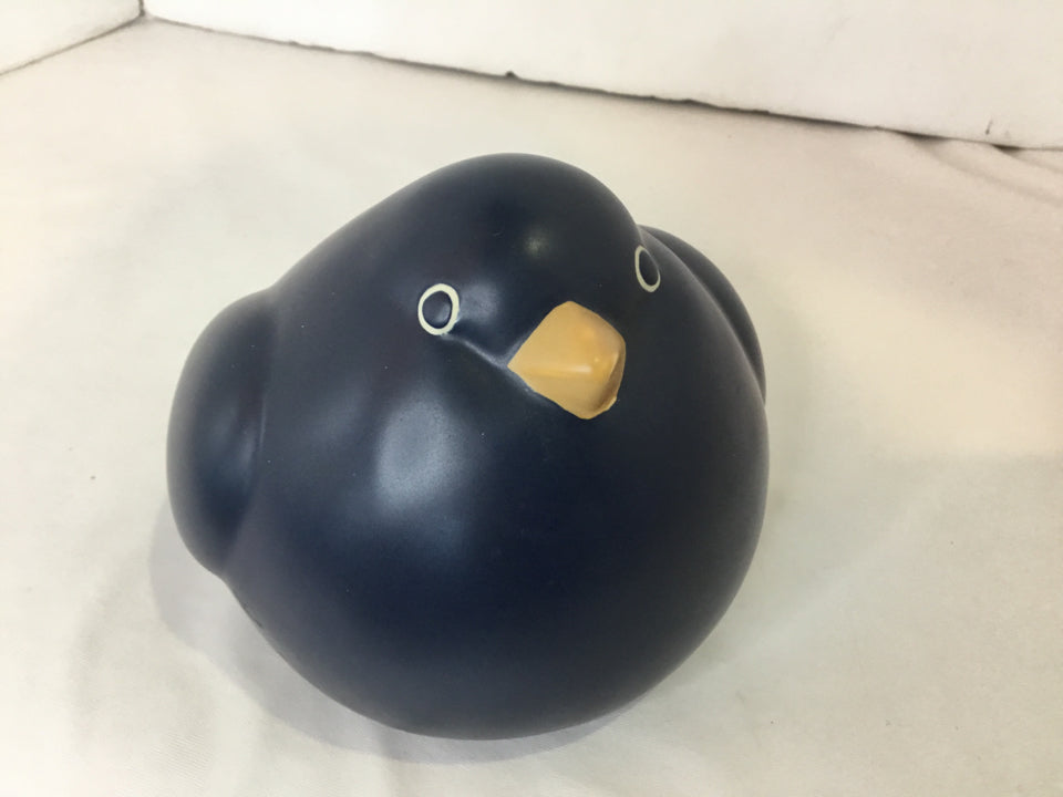 Blue Ceramic Bird Figurine