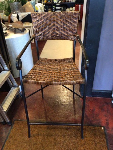 Wicker Brown Barstool/Bar Stool