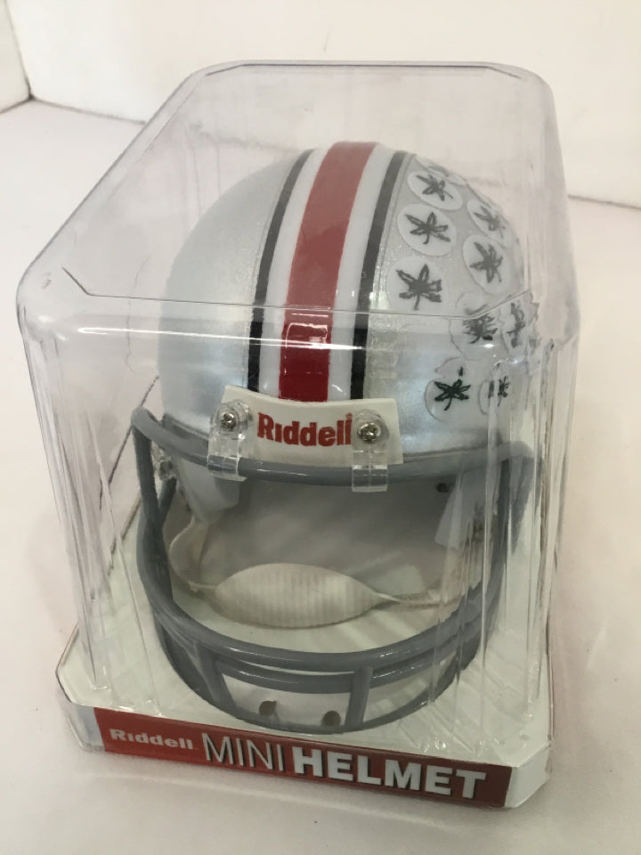 Riddell OSU Gray/Red Helmet Game