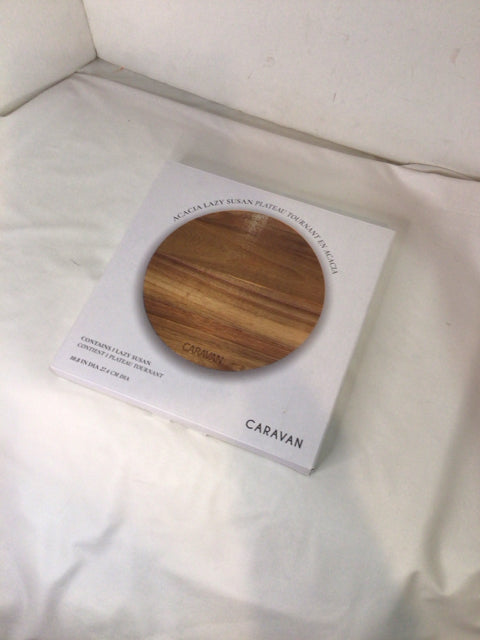 Caravan Home Decor Wood Brown Lazy Susan
