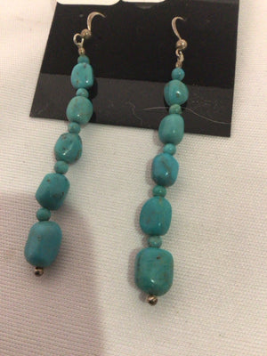 Turquoise Dangle Turquoise Earrings