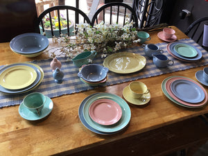 Lu-Ray Vintage Pastel Ceramic Dish Set