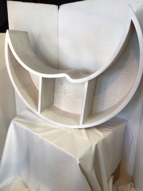 Pottery Barn White Wood Moon Shelf