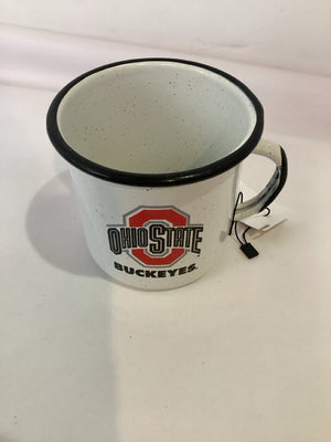 White/Black Tin Ohio State Mug