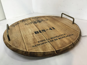 Rustic Brown Wood Handles Cutting Board
