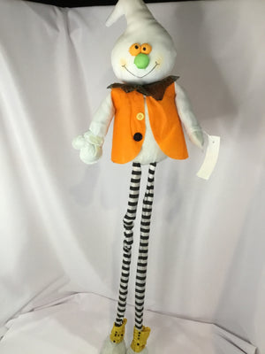 Halloween Orange/White Nylon Ghost Holiday Item