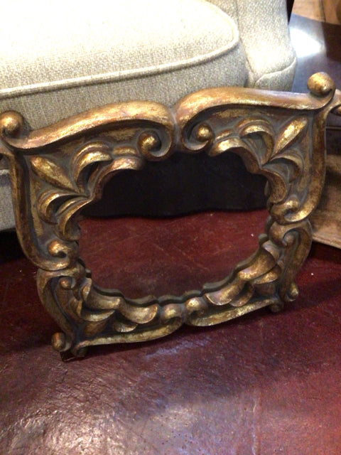 Gold Wood Mirror