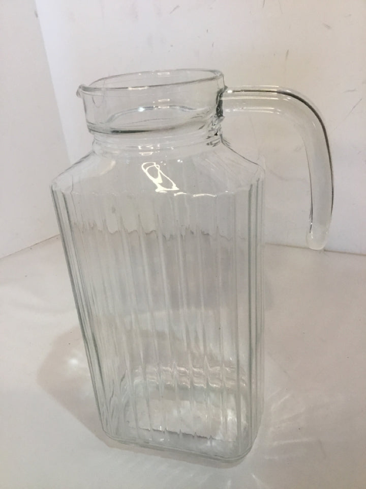Clear Glass Pitcher
