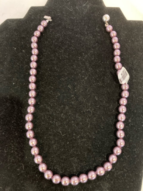 Purple Pearl Necklace