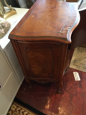 Vintage Cabinet Wood AS IS Side/End Brown Table