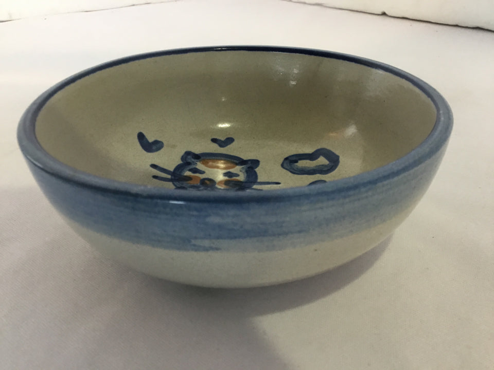 Gray/Blue Pottery Bowl