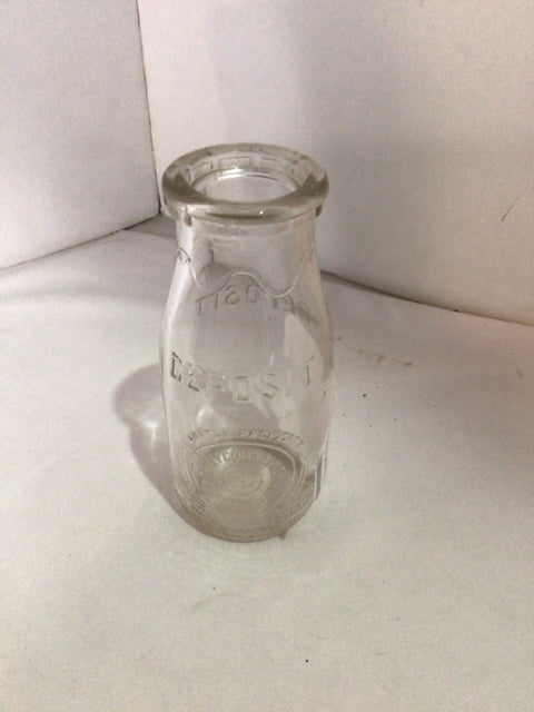 Vintage Clear Glass Bottle
