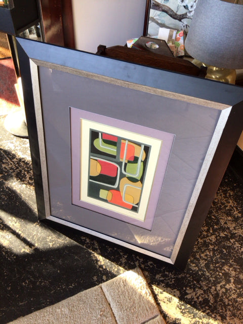 Abstract Multi-Color Framed Art