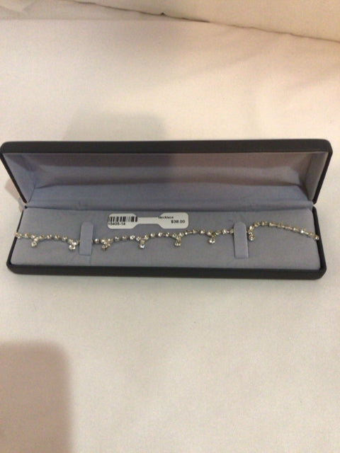 White Rhinestone Necklace