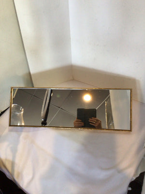 Floating Gold Mirror Shelf