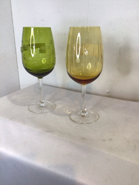 Pair Multi Glass Wine Glasses