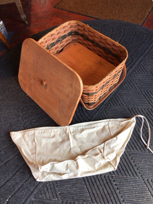 Amish Brown Wood Handles Basket