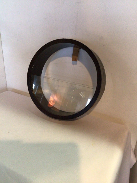Wall Mounted Brown Wood Round Planter