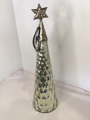 Silver Mercury Glass Tree Holiday Item