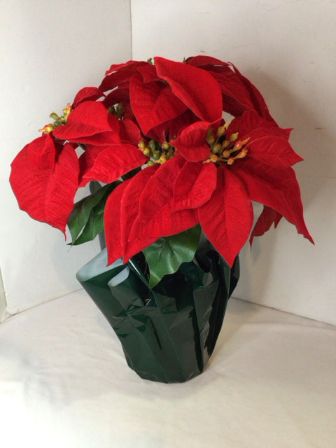 Christmas Red Poinsettia Holiday Item