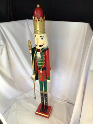 Nutcracker Red/Multi Wood Holiday Item